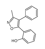 2-(3-methyl-4-phenyl-isoxazol-5-yl)-phenol Structure