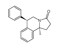 1,5,6,10b-tetrahydro-10bα-methyl-6β-phenylpyrrolo<2,1-a>isoquinolin-3(2H)-one Structure