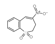 1-Benzothiepin,2,3-dihydro-4-nitro-, 1,1-dioxide结构式