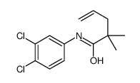 N-(3,4-dichlorophenyl)-2,2-dimethylpent-4-enamide结构式