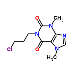 1-(3-Chloropropyl)theobromine structure