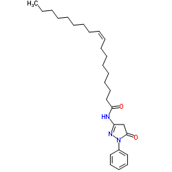 N-(4,5-二氢-5-氧代-1-苯基-1H-吡唑-3-基)-9-十八烯酰胺图片