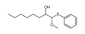 1-methoxy-1-(phenylthio)octan-2-ol Structure