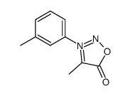 4-methyl-3-(3-methylphenyl)oxadiazol-3-ium-5-olate Structure