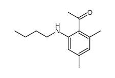 2-(N-butyl)amino-4,6-dimethylacetophenone结构式
