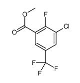 Methyl3-chloro-2-fluoro-5-(trifluoromethyl)benzoate structure