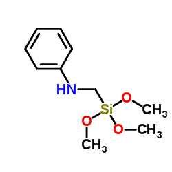 N-[(Trimethoxysilyl)methyl]aniline Structure
