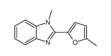 1-methyl-2-(5'-methyl-2'-furyl)benzimidazole结构式