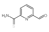 2-Pyridinecarbothioamide,6-formyl- structure