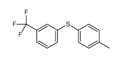 1-methyl-4-[3-(trifluoromethyl)phenyl]sulfanylbenzene结构式