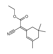 ethyl (2E)-2-cyano-2-(3,5,5-trimethylcyclohex-2-enylidene)acetate结构式