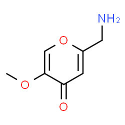 4H-Pyran-4-one,2-(aminomethyl)-5-methoxy-(9CI)结构式
