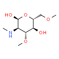 Glucopyranose, 2-deoxy-3,6-di-O-methyl-2-(methylamino)-, alpha-D- (8CI) picture