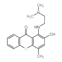 1-(2-dimethylaminoethylamino)-2-hydroxy-4-methyl-thioxanthen-9-one structure