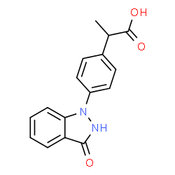4-((3-hydroxy-1H-indazol-1-yl)phenyl)-2-methylacetic acid结构式