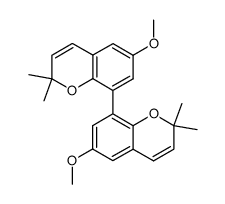 8,8'-Bis(6-methoxy-2,2-dimethylchromene)结构式