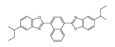5-butan-2-yl-2-[4-(5-butan-2-yl-1,3-benzoxazol-2-yl)naphthalen-1-yl]-1,3-benzoxazole结构式