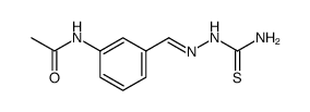 Acetamide, N-[3-[[2-(aminothioxomethyl)hydrazinylidene]methyl]phenyl] Structure