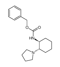benzyl (1S,2S)-N-[2-(pyrrolidin-1-yl)cyclohexyl]carbamate结构式