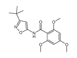 N-(3-tert-butyl-1,2-oxazol-5-yl)-2,4,6-trimethoxybenzamide结构式