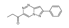 1-(7-phenylpyrazolo[5,1-c][1,2,4]triazin-3-yl)propan-1-one Structure
