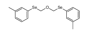 1-methyl-3-[(3-methylphenyl)selanylmethoxymethylselanyl]benzene结构式