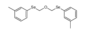 1-methyl-3-[(3-methylphenyl)selanylmethoxymethylselanyl]benzene Structure