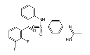 N-[4-[[2-(2,3-difluorobenzoyl)phenyl]sulfamoyl]phenyl]acetamide结构式