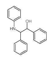 Benzeneethanol, a-phenyl-b-(phenylamino)- Structure