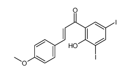 1-(2-hydroxy-3,5-diiodophenyl)-3-(4-methoxyphenyl)prop-2-en-1-one结构式