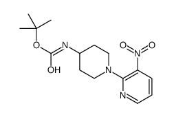[1-(3-硝基吡啶-2-基)哌啶-4-基]氨基甲酸叔丁酯结构式