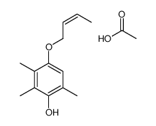 acetic acid,4-but-2-enoxy-2,3,6-trimethylphenol结构式