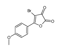 4-bromo-5-(4-methoxyphenyl)furan-2,3-dione Structure