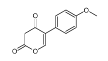 5-(4-methoxyphenyl)pyran-2,4-dione Structure