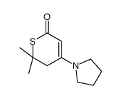 2,2-dimethyl-4-pyrrolidin-1-yl-3H-thiopyran-6-one Structure