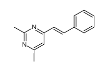 2,6-dimethyl-4(E)-styrylpyrimidine结构式