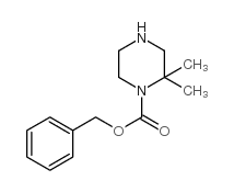 2,2-二甲基-1-哌嗪甲酸苄酯结构式