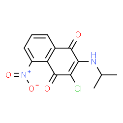 1,4-Naphthalenedione,3-chloro-2-[(1-methylethyl)amino]-5-nitro- structure
