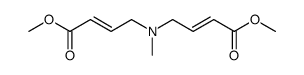 methyl (2E,2'E)-4-(N-methyl-N-methoxycarbonylallylamino)-but-2-enoate Structure