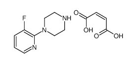 but-2-enedioic acid,1-(3-fluoropyridin-2-yl)piperazine Structure