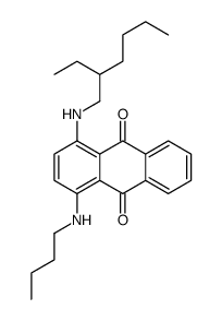 1-(butylamino)-4-(2-ethylhexylamino)anthracene-9,10-dione Structure