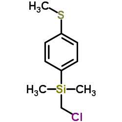 (Chloromethyl)(dimethyl)[4-(methylsulfanyl)phenyl]silane Structure