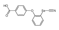 4-(2-selenocyanato-phenoxy)-benzoic acid结构式