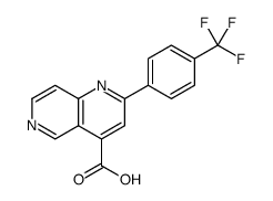 1,6-Naphthyridine-4-carboxylic acid, 2-[4-(trifluoromethyl)phenyl] Structure