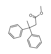 3,3-diphenyl-butyric acid methyl ester Structure