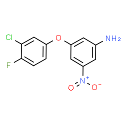 3-(3-Chloro-4-fluorophenoxy)-5-nitroaniline structure