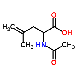 N-Acetyl-4,5-Dehydro-DL-Leucine Structure