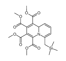 6-((Trimethylsilyl)methyl)-9aH-chinolizin-1,2,3,4-tetracarbonsaeure-tetramethylester结构式