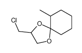 3-(chloromethyl)-6-methyl-1,4-dioxaspiro[4.5]decane Structure