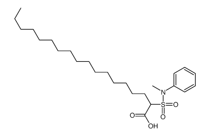 2-[methyl(phenyl)sulfamoyl]octadecanoic acid结构式